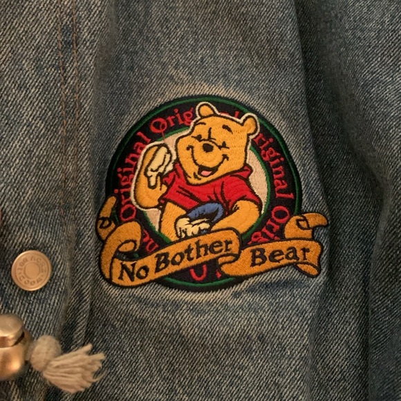 Rare 90’s Disney Winnie The Pooh Hooded Bomber Jacket - Picture 5 of 16